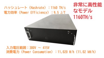 Bitcoin Miner U3S23H ASICマイニングマシン