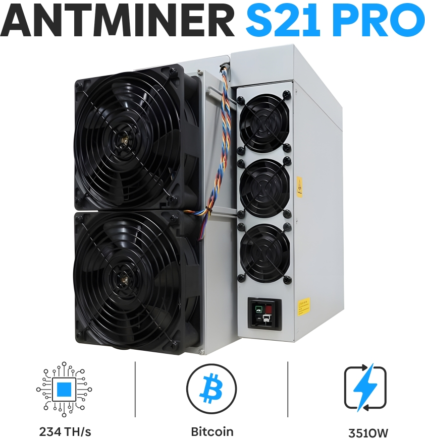 Antminer S21 Pro 234TH/s > Bitmain | koin.work Antminer S21 Pro 234TH/s > Bitmain | koin.work